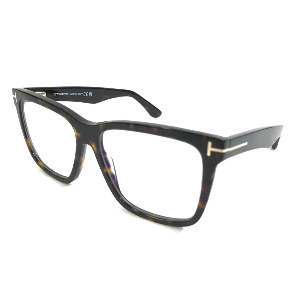 Tom Ford Eyeglasses Frames TF6069-B 052 Tortoise with Magnetic Clip-On 54-14-140